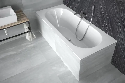 BESCO - Obdĺžniková vaňa VITAE SLIM - Nožičky k vani - Bez nožičiek, Rozmer vane - 150 × 75 cm VANVITAE150SLIM