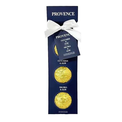 Šumivá bomba do kúpeľa PROVENCE uhorka, aloe 3x90g