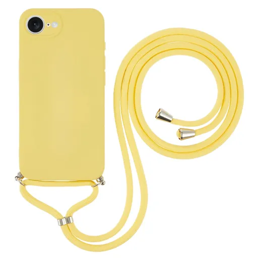 ROPE Kryt so šnúrkou Apple iPhone 16e žltý