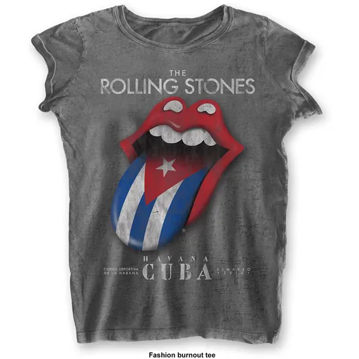 The Rolling Stones tričko Havana Cuba Šedá XXL