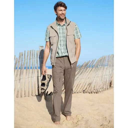 Dlhé nohavice s pružným pásom a vreckami a zladeným opaskom