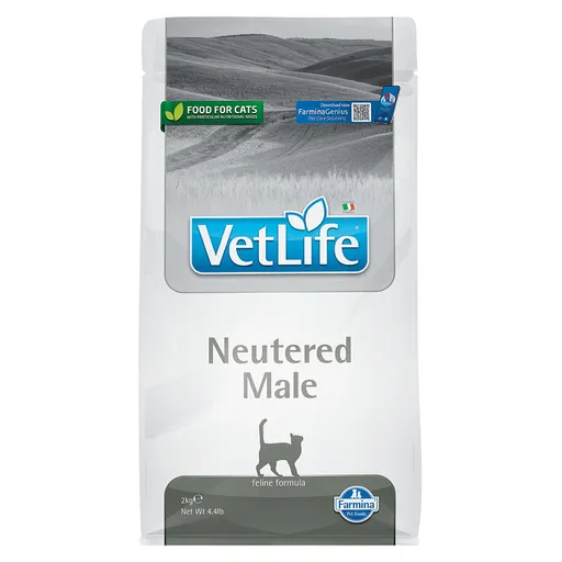 VET LIFE Natural Neutered Male granule pre kastrované kocúry, Hmotnosť balenia (g): 2 kg