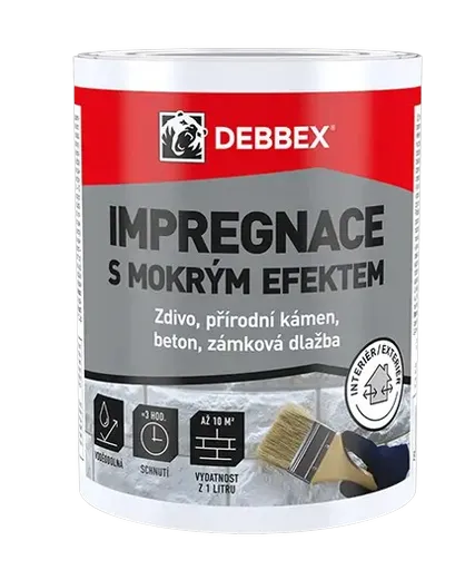 DEBBEX - Impregnácia na murivo s mokrým efektom 1 L
