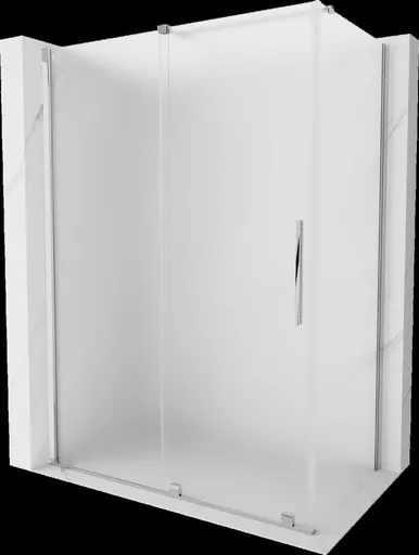 MEXEN/S - Velár sprchovací kút, posuvné dvere 160 x 75, dekor, chróm 871-160-075-31-01