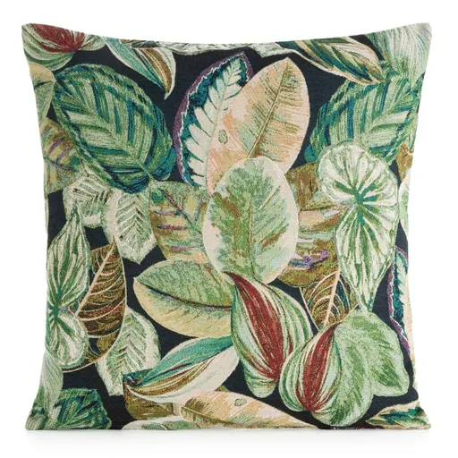 ArtFir Obliečka na vankúš GOBELIN 08 | zelená/čierna 45 x 45 cm