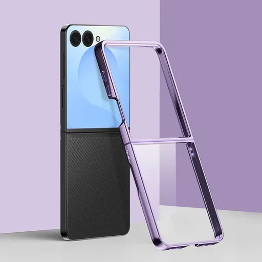 ELECTRO Plastový obal pre Samsung Galaxy Z Flip7 5G fialový