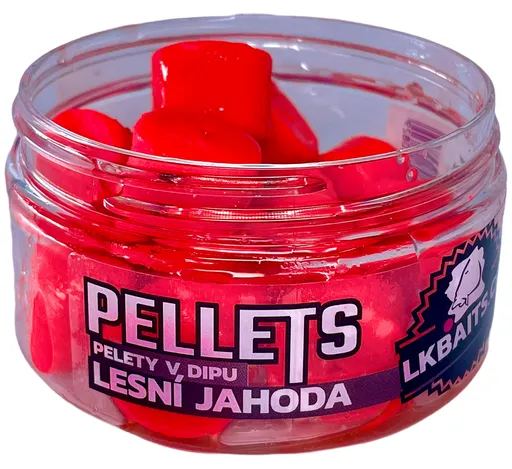 Lk baits pelety v dipe 17 mm 60 g - lesná jahoda