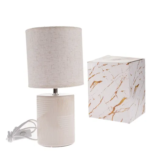 Keramická stolná lampa Light 33 cm, sv. béžová