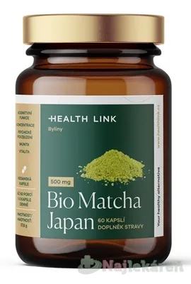 HEALTH LINK BIO Matcha Japan 500mg 60 kapsúl