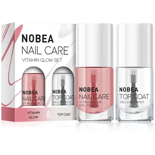 NOBEA Nail Care Vitamin Glow Nail Polish sada lakov na nechty Vitamin glow set