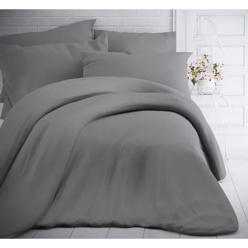 Kvalitex Bavlnené obliečky svetlosivá, 140 x 200 cm, 70 x 90 cm