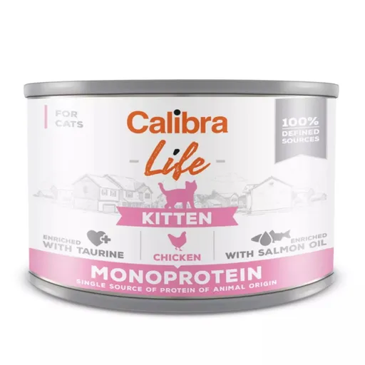 CALIBRA Life Konzerva Kitten Chicken pre mačiatka 200 g