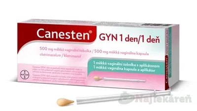 Canesten Gyn 1 deň 500 mg 1 mäkká vaginálna kapsula