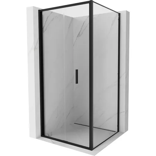 MEXEN/S - Exo sprchovací kút skladacie dvere 90 x 90, transparent, čierna 816-090-090-70-00