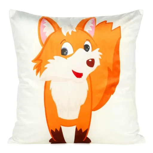 ArtFir Obliečka na vankúš KIDS 9C | biela/oranžová 45 x 45 cm