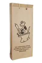 Papierové vrecká na psie exkrementy, šité s očkom 25ks