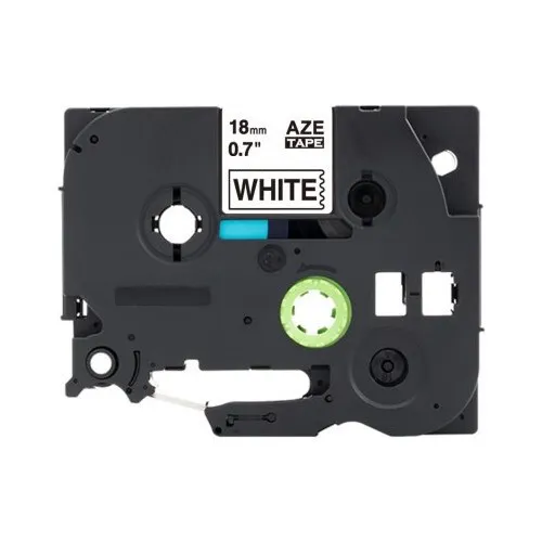 Brother TZ-N241 / TZe-N241, 18mm x 8m, čierna tlač / biely podklad, nelaminovaná kompatibilná páska