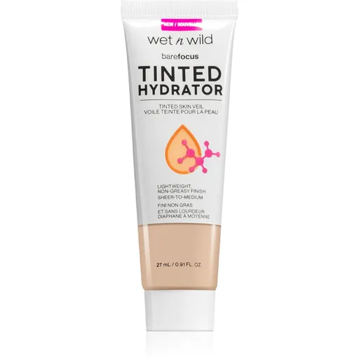 Wet n Wild BareFocus Tinted Hydrator tónovaný fluid pre zjednotenie pleti odtieň Fair 27 ml
