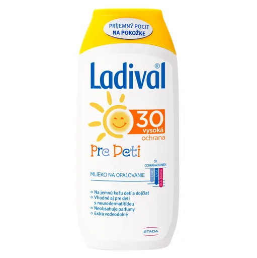 Ladival PRE DETI SPF 30 mlieko na ochranu proti slnku 200ml