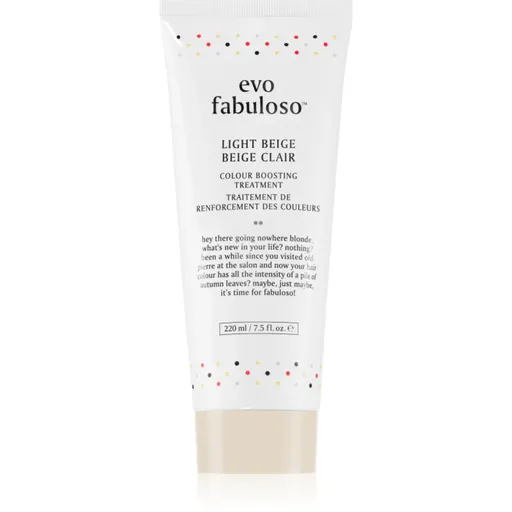 EVO Fabuloso Colour Boosting Treatment kondicionér pre zvýraznenie farby vlasov odtieň Light Beige 220 ml