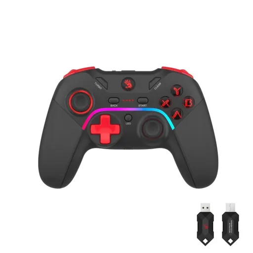 A4tech Bloody GPW70, gamepad, RGB, Dual mode 2, 4G + USB, čierna