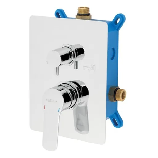 Novaservis Metalia 54 sprchová a vaňová batéria vrátane podomietkového telesa chróm box54051r,0 BOX54051R.0