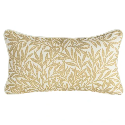 ArtFir Obliečka na vankúš LEN 36 | žltá/krémová 30 x 50 cm