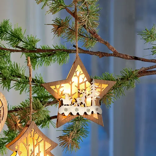 Die moderne Hausfrau LED Závěsná vánoční ozdoba Hvězda