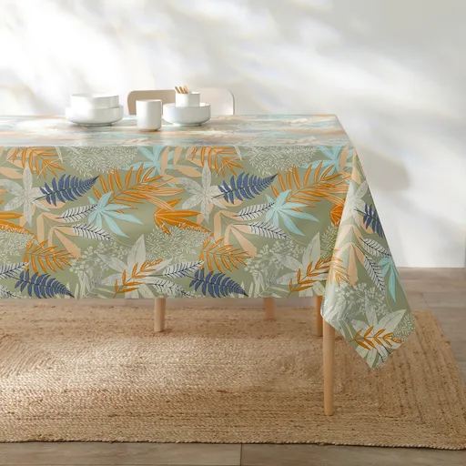 Voskovaný obrus s potlačou listov