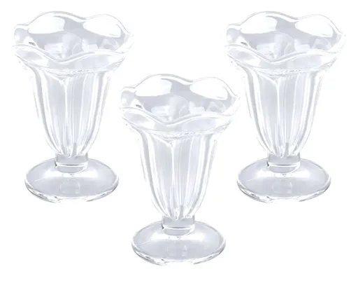 MAKRO - Pohár na zmrzlinu 185ml, 3ks