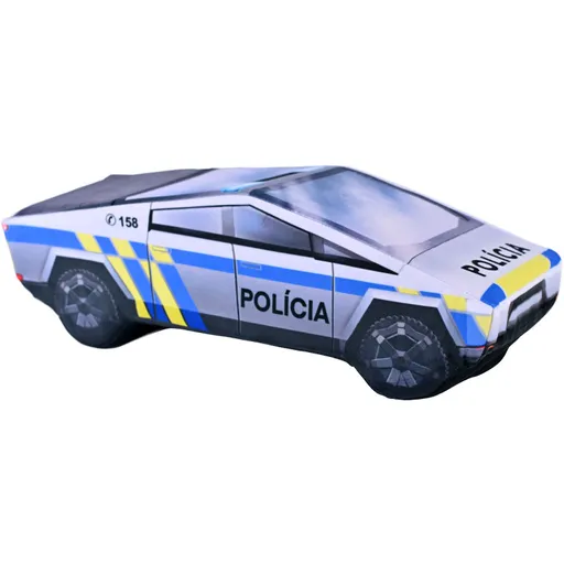 Plyšový Cybertruck Polícia (Veľkosť auta: Medium)