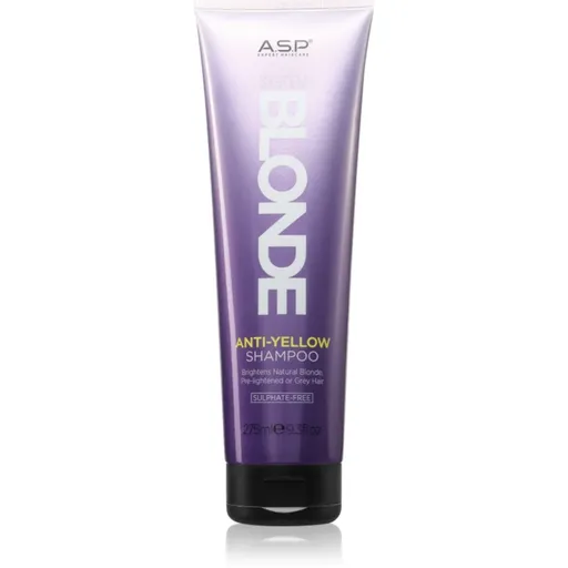 ASP System Blonde Anti-Yellow rozjasňujúci šampón pre blond a šedivé vlasy 275 ml
