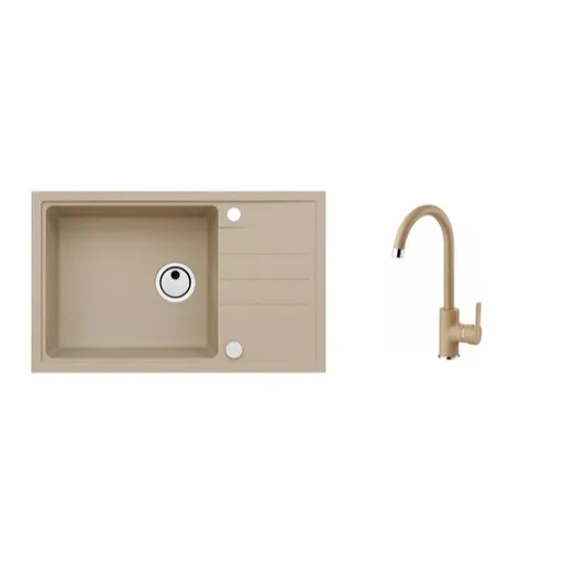 Alveus Set Intermezzo 130 + baterie Tonia set drezu a batérie intermezzo 130 + tonia / 55 beige SETA025