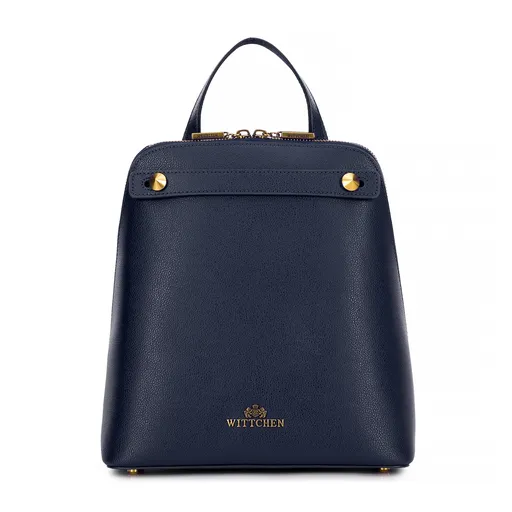 Dámsky trapezový batoh z kože granátový 100-4E-600-7