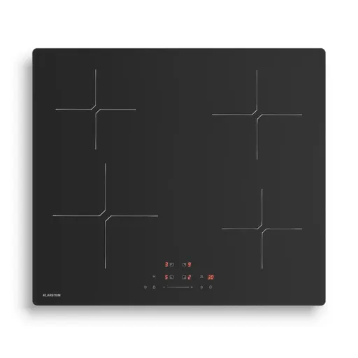 Klarstein PowerGlide indukčná varná doska | povrch odolný proti poškriabaniu | 4 varné zóny | 7400 W | 60 cm