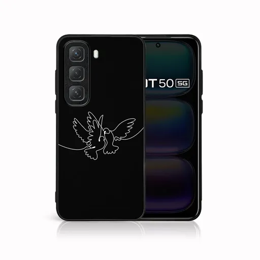 MY ART Ochranný kryt pre Infinix Hot 50 WHITE DOVE (195)