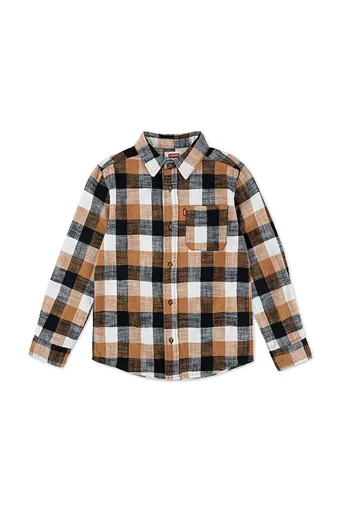 Detská bavlnená košeľa Levi's BUFFALO CHECK FLANNEL SHIR