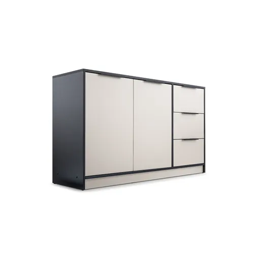 ArtStol Komoda LATI 2D3S | čierna/kašmír