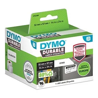 Dymo 2112289, 32mm x 57mm, biele polypropylénové etikety