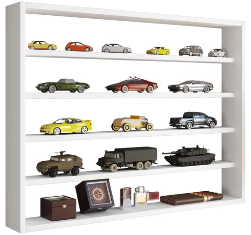 VCM Nástěnná police Osado L, bílá