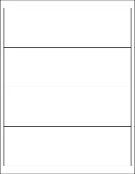 Samolepiace etikety 190 x 58 mm, 5 etikiet, A4, 100 listov