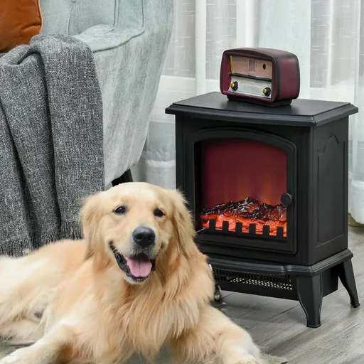 HOMCOM Elektrická krbová kamna