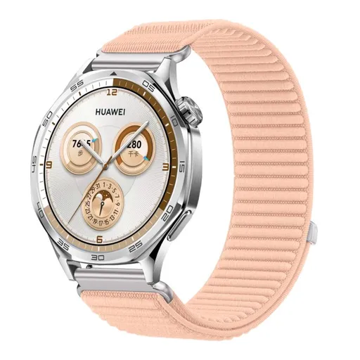 NYLON Univerzálny remienok pre smart hodinky - šírka 18mm svetloružový