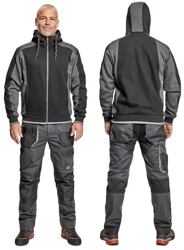 DAYBORO mikina s kapucňou čierna 4XL