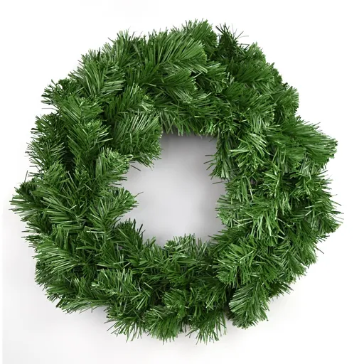 Umelý zelený veniec, 30 cm