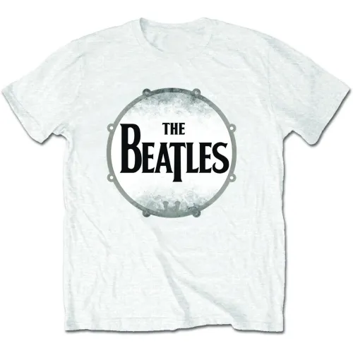 The Beatles tričko Drum Skin Biela XXL