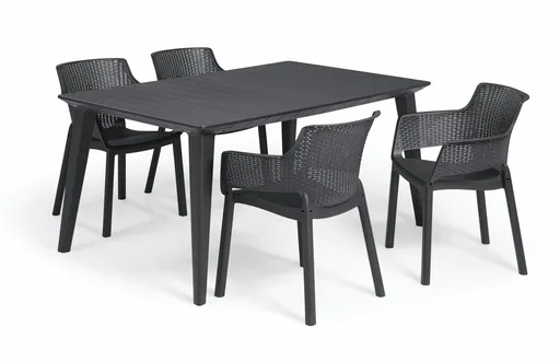 Elvisia Záhradný set PEARL 4 + 1 | grafit