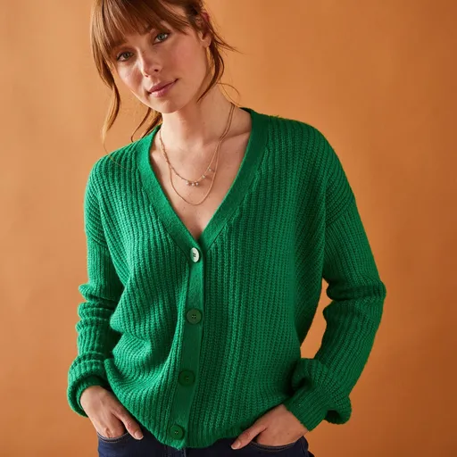 Voľný sveter, mohérový na dotyk