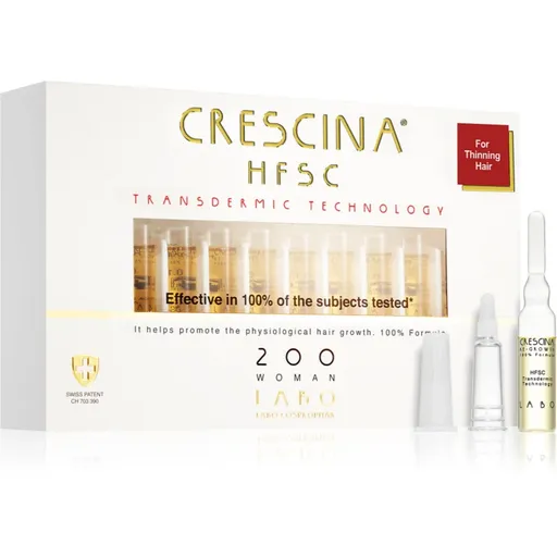 Crescina Transdermic 200 Re-Growth starostlivosť pre podporu rastu vlasov pre ženy 20x3,5 ml