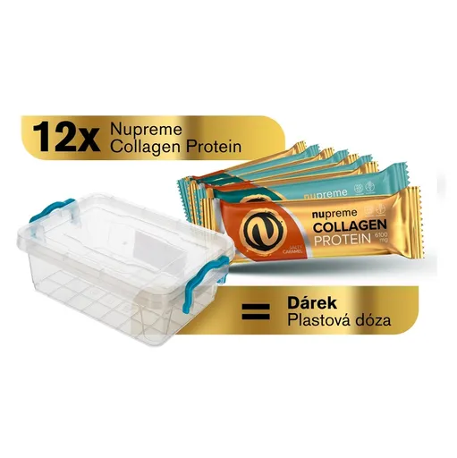 NUPREME Proteínové tyčinky mix v dóze 12 kusov
